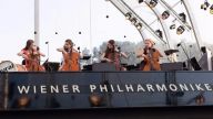 Auftritt auf der Bühne des Sommernachtskonzerts